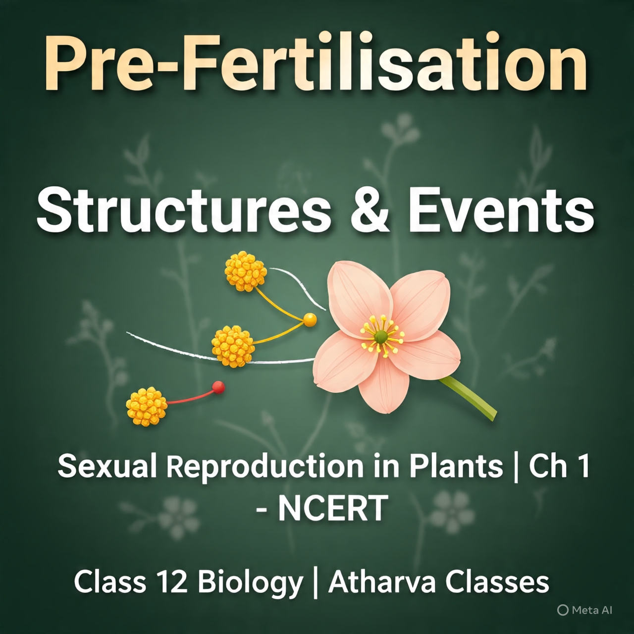 Pre-Fertilisation Structures and Events - Sexual Reproduction in Plants | Class 12 Biology Chapter 1